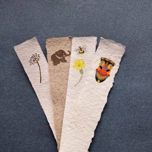 boekenleggers van handgeschept papier