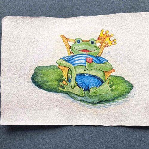 kaarten van handgeschept papier met enveloppe en inlegvel