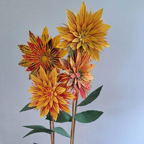 Bloemen gemaakt van papier